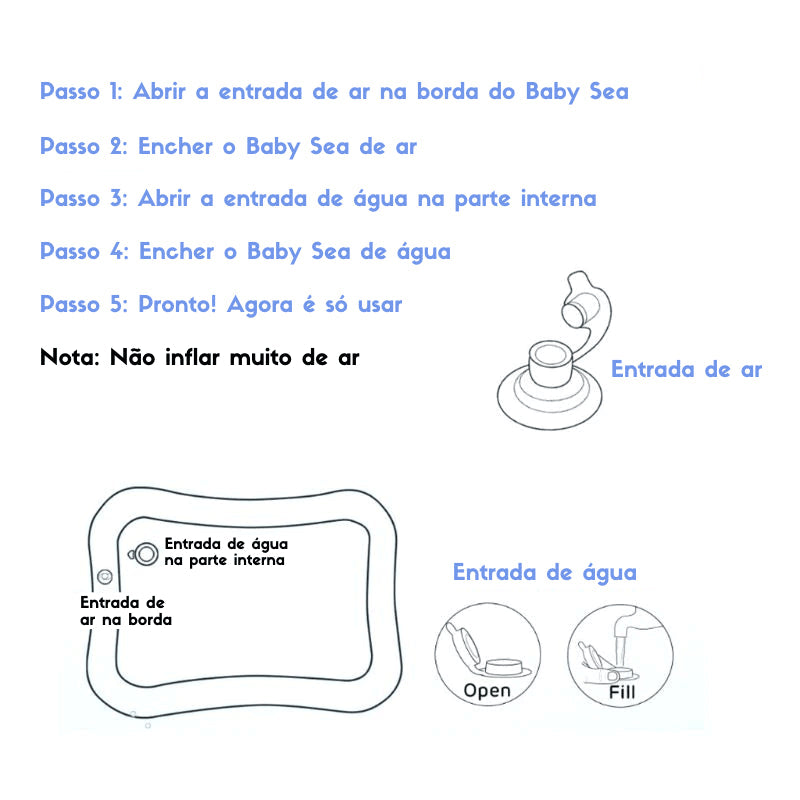 Baby Sea - Tapete de agua Bebê